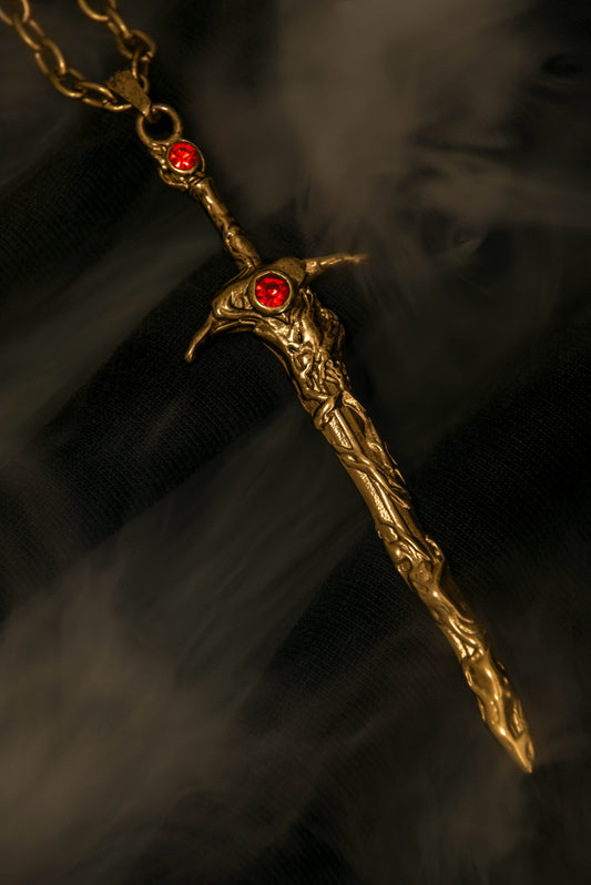 “Enigma’s Blade” Talisman in Gold